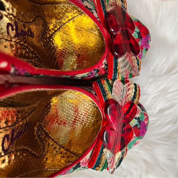 ❌ Irregular Choice Red Stick Of Rock Lucite Heels - Picture 14 of 16